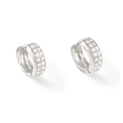 Pendientes Criolla Diamantes Y Oro Blanco
