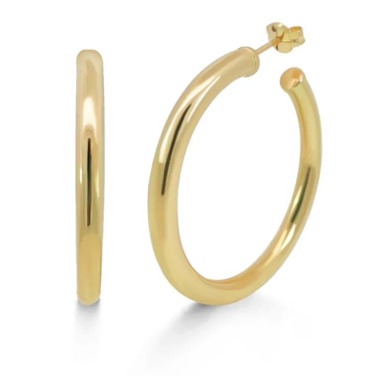 Pendientes de Aro Oro Amarillo 40mm