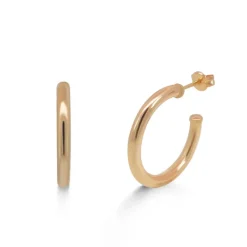 Pendientes de Aro Oro Rosa 25mm