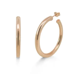 Pendientes de Aro Oro Rosa 40mm