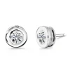Pendientes de Diamantes Linda Oro Blanco
