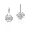 Pendientes De La Reina Diamantes Copo De Nieve