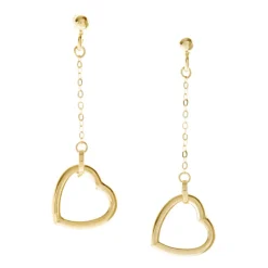 Pendientes De Oro Corazones Amor Libre