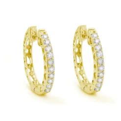 Pendientes Diamantes Aro Criolla