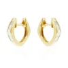Pendientes Diamantes Aro Criolla Baguette