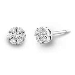 Pendientes Diamantes Camelia 0.30 Dormilonas