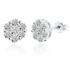 Pendientes Diamantes Camelia 0.80 Oro Blanco