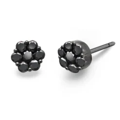 Pendientes Diamantes Camelia 1.15 Black Power