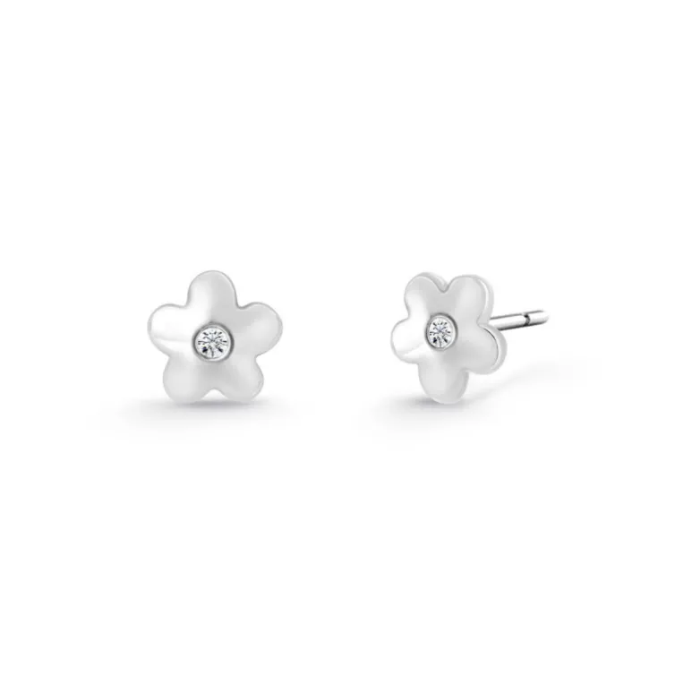 Pendientes Diamantes Dormilonas Flor