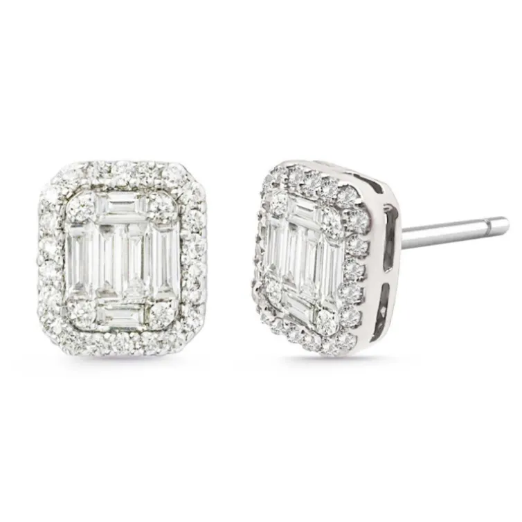 Pendientes Diamantes Dormilonas Square
