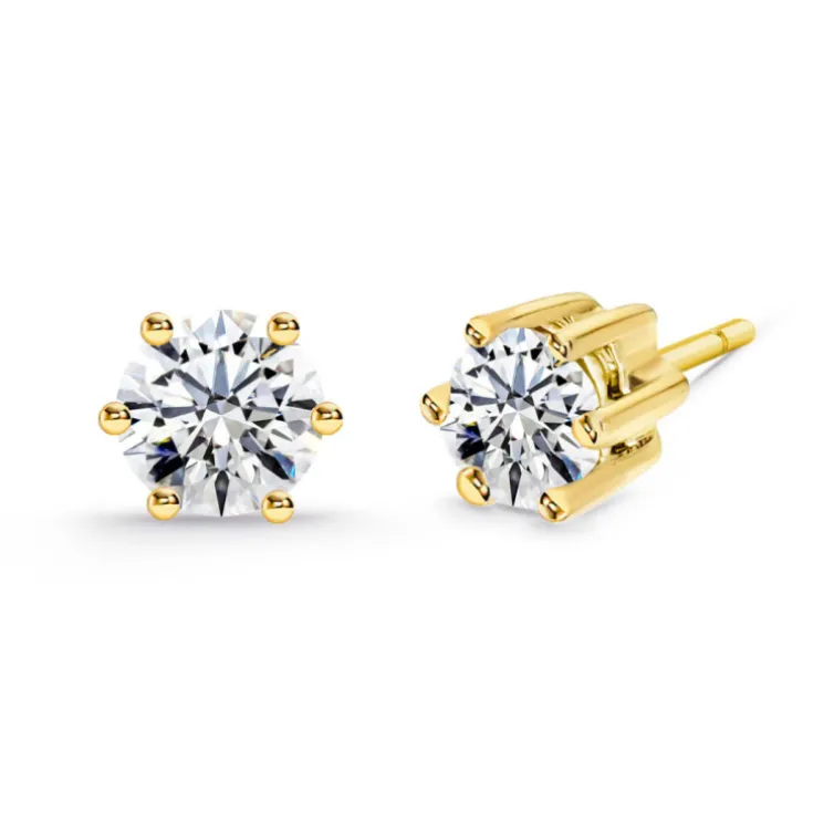 Pendientes Diamantes Geraldine Oro Amarillo