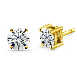 Pendientes Diamantes Jackie Oro Amarillo