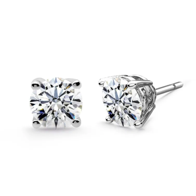 Pendientes Diamantes Katherine Oro Blanco