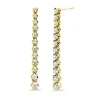 Pendientes Diamantes Largos 1.30Ct Riviere Oro Amarillo