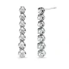 Pendientes Diamantes Largos 0.98Ct Riviere Oro Blanco