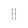 Pendientes Diamantes Largos Riviere Black Power