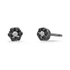 Pendientes Diamantes Negros y Blancos Camelia 0.22