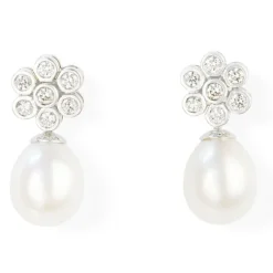 Pendientes Diamantes Pearls Lady