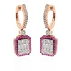 Pendientes Diamantes y Rubí Electra