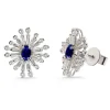 Pendientes Diamantes y Zafiro Copo de Nieve