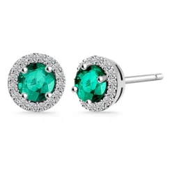Pendientes Esmeralda Clavel 1.20Ct