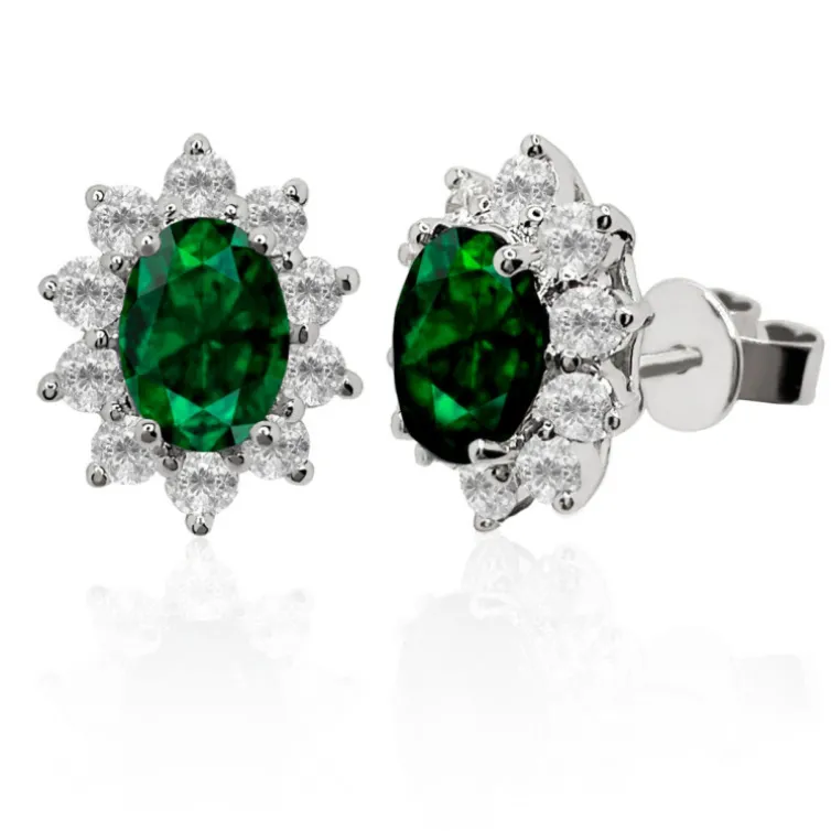 Pendientes Esmeralda Orla 1.90 Ct.