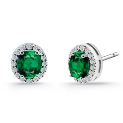 Pendientes Esmeralda Oval Sunset