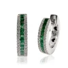 Pendientes Esmeraldas Aro Elegant