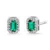 Pendientes Esmeraldas Sunset Rectangle
