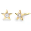Pendientes Estrella Celebrity Oro Blanco