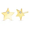 Pendientes Estrella Diamante Oro Amarillo Always