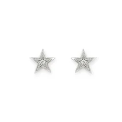 Pendientes Estrella Mini Details 0.04Ct
