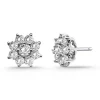 Pendientes Flor Estrella Diamantes 1.90Ct