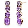 Pendientes Oro Amatista Rainbow