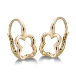 Pendientes Oro Basic Gold Trebol