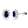 Pendientes Oro Blanco Zafiro Orla 1.40 Ct.