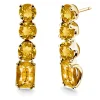 Pendientes Oro Citrino Rainbow