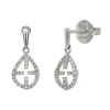 Pendientes Oro Cruz Little Details