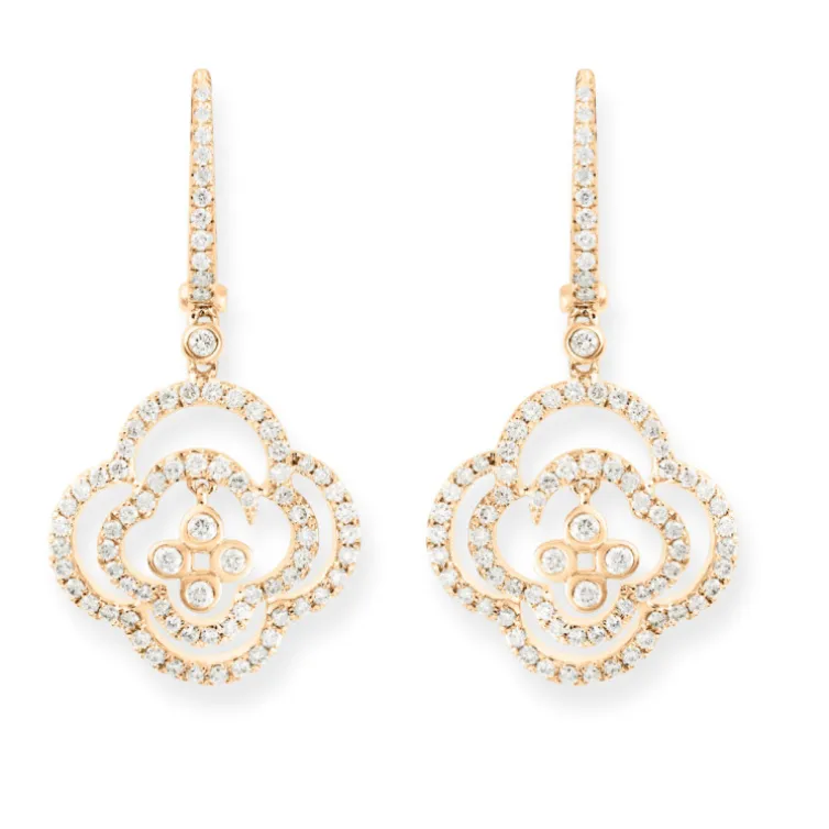 Pendientes Oro Flor Arabesq