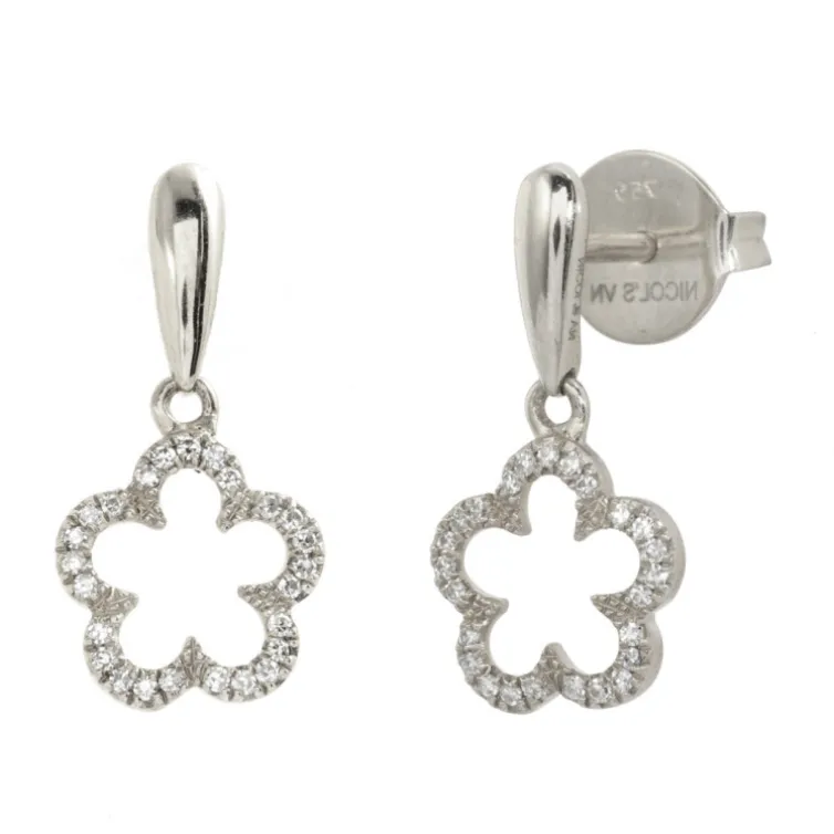 Pendientes Oro Flor Little Details