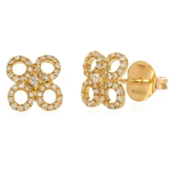 Pendientes Oro Flor Redonda Little Details