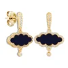 Pendientes Oro Onix Opaque Stones