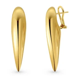 Pendientes Oro Pincho Nochentera 45mm