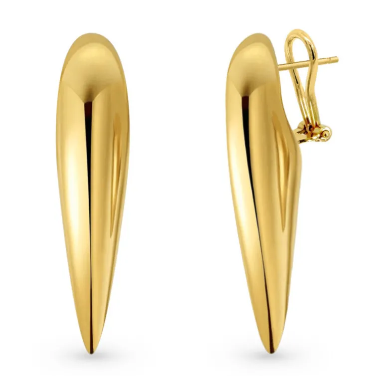 Pendientes Oro Pincho Nochentera 45mm