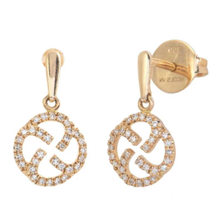 Pendientes Oro Sello Templario Little Details