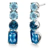 Pendientes Oro Topacios Rainbow