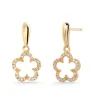 Pendientes Oro Y Diamantes Flor Little Details