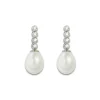 Pendientes Perla y Diamantes Novia Serenidad 0.33