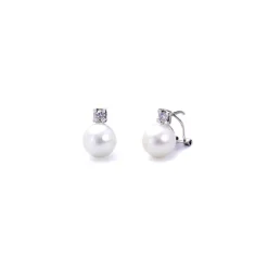 Pendientes Perlas Diamantes Pearls Lady
