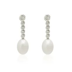 Pendientes Perlas Five Classic Diamond